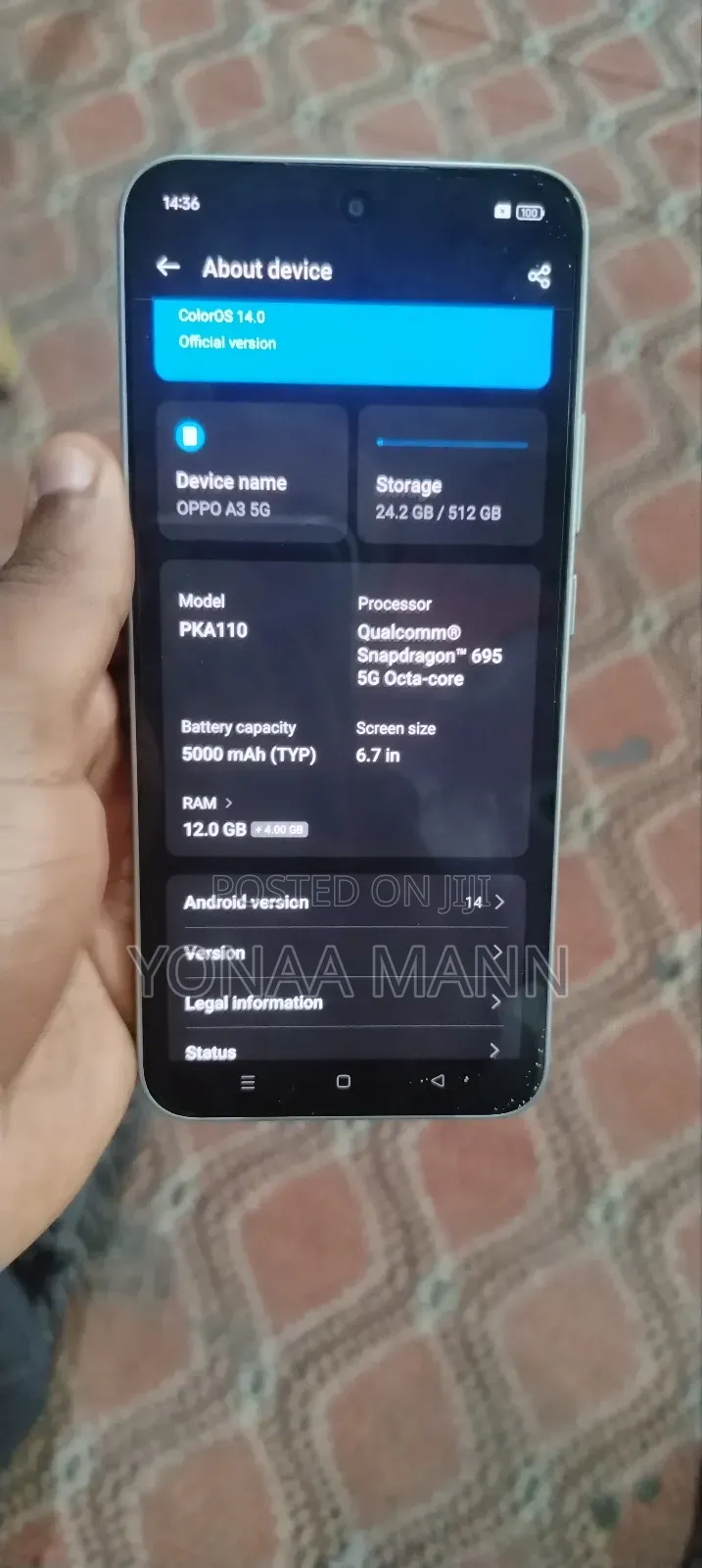 New Oppo A3 Pro 512 GB