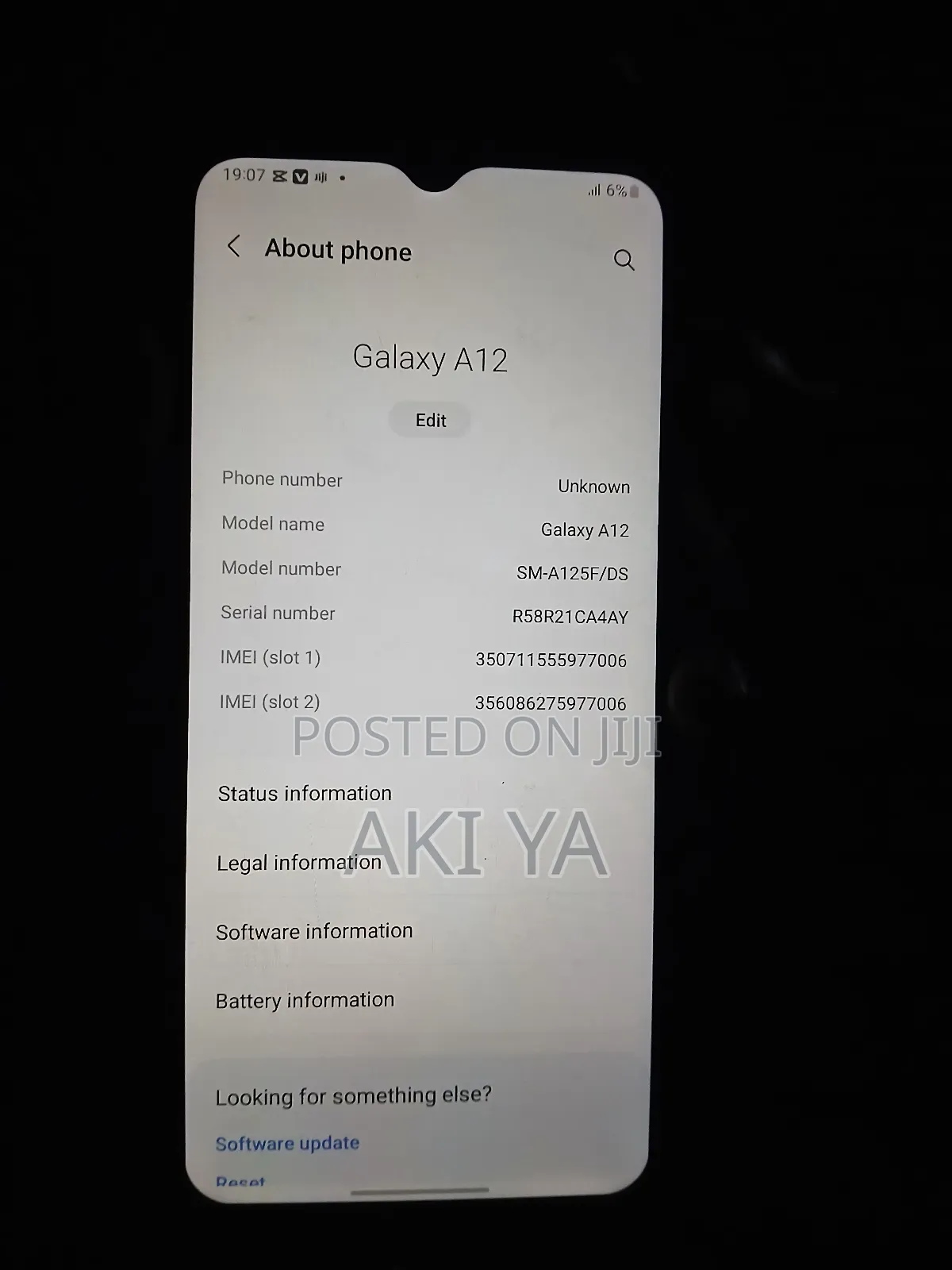 New Samsung Galaxy A12 64 GB Blue