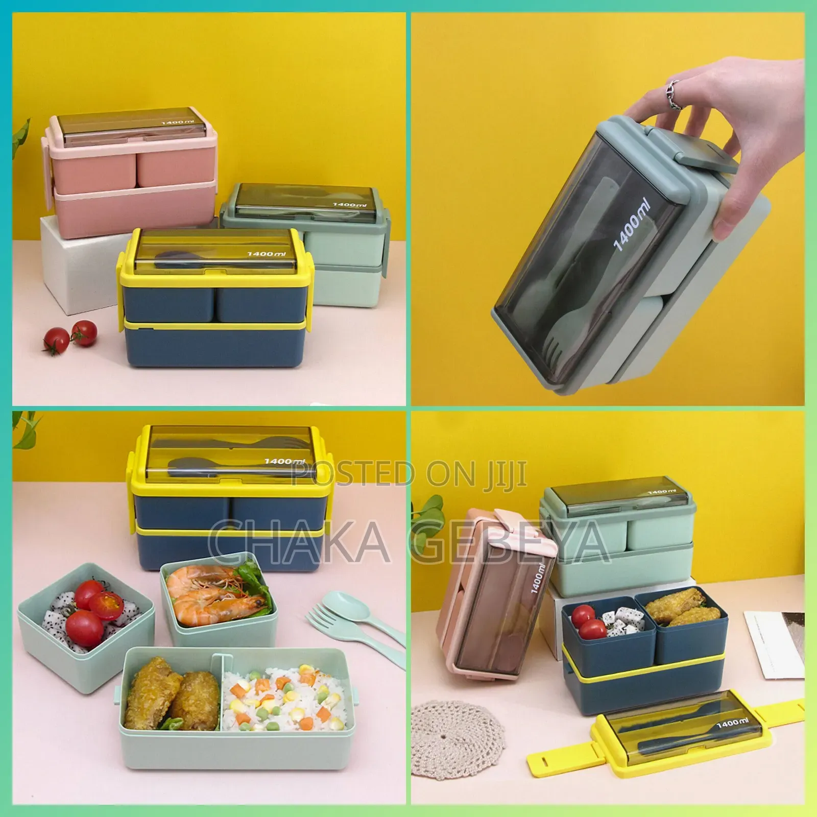 1400ml Large Lunch Box – Airtight – Free Delivery