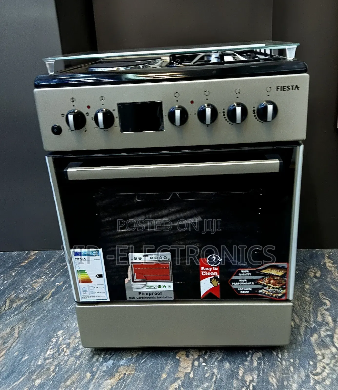 Fiesta Oven Hybrid Cooker (2 Gas + 2 Electric) With Integrated Oven