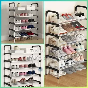 6‐Tier Shoe Rack – 55x26x114 Cm – Free Delivery