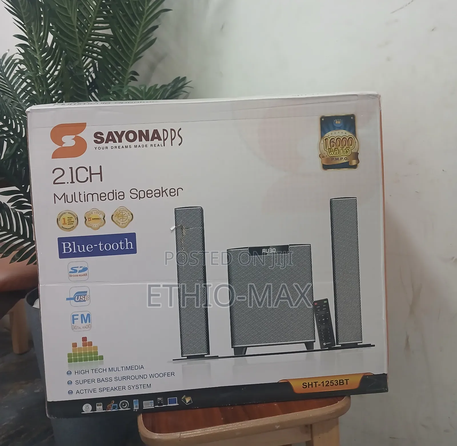 Sayona 2.1ch Multimedia Speaker – Original | Deep Bass 