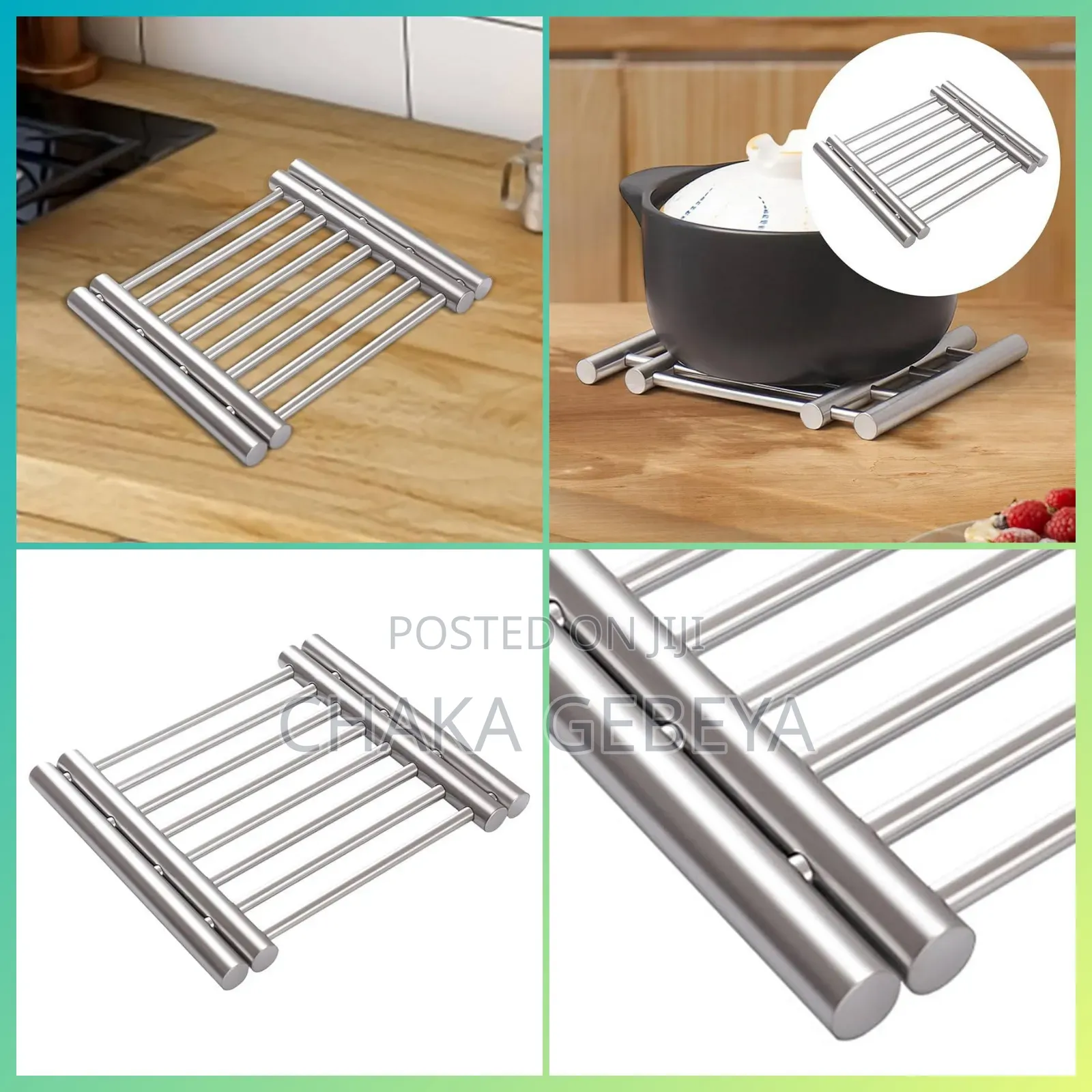 Adjustable Pot Lid Holder – Stainless Steel – Free Delivery