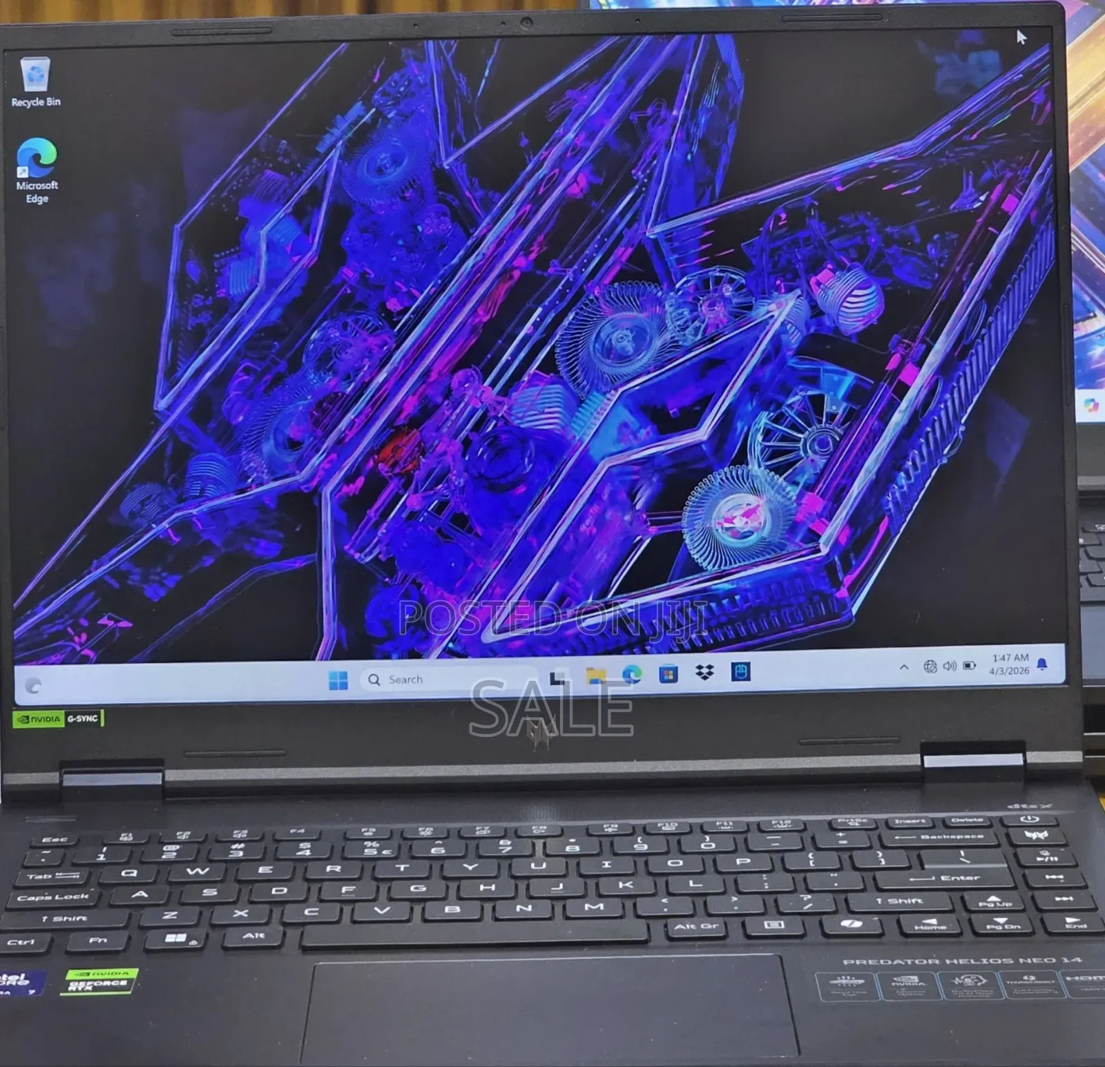 New Laptop Acer Predator Helios Neo 16 16GB Intel Core Ultra 7 SSD 1T