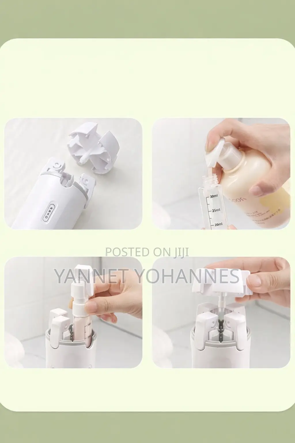 Multi-Bottle Travel Spray Organizer 30ml Portable Cosmetic Holder