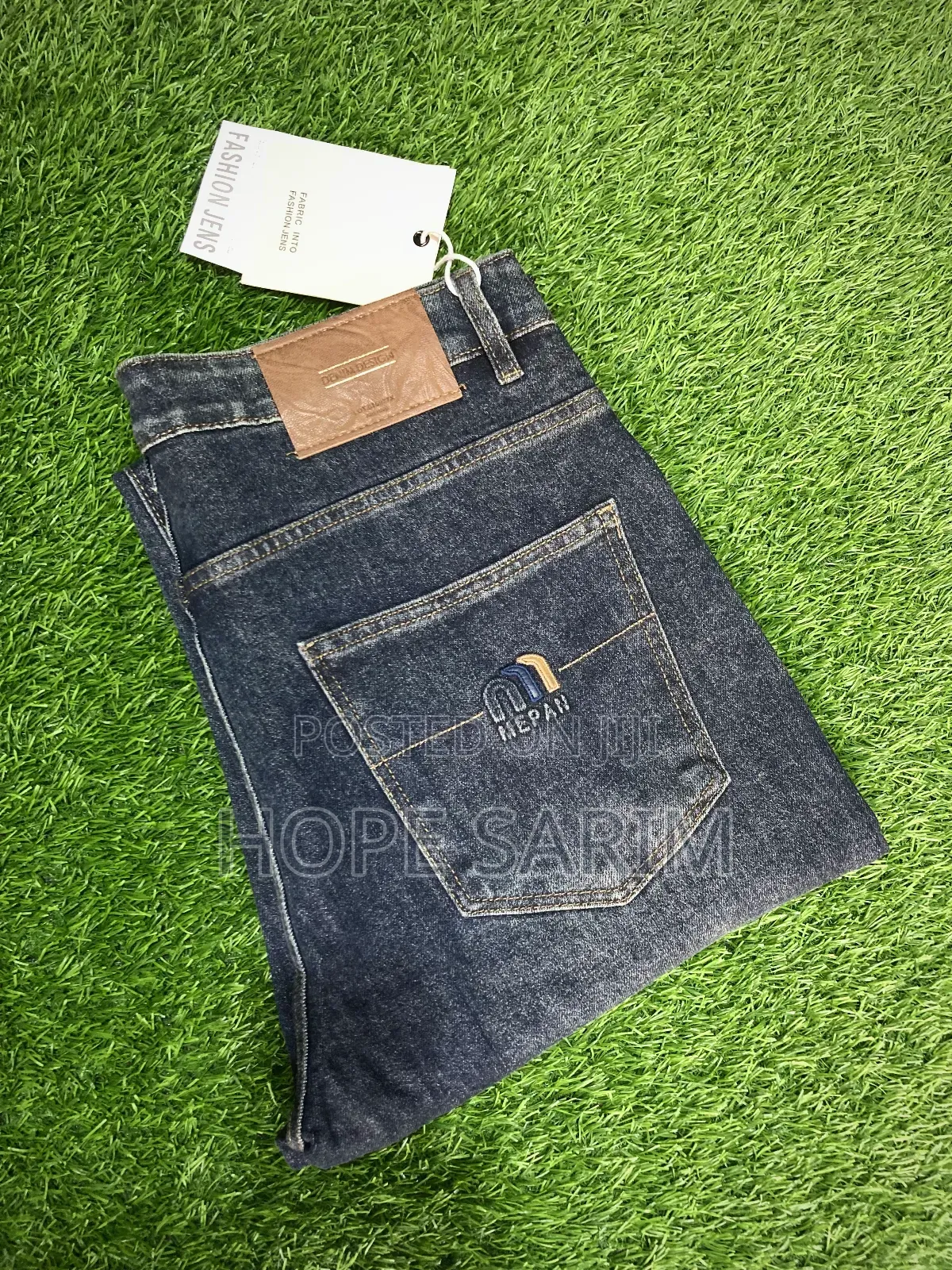 Dark Wash Men's Denim Jeans