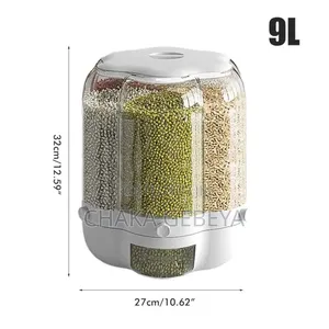 Space‐Saving Rice Bean Storage – With Garlic Tray – Addis