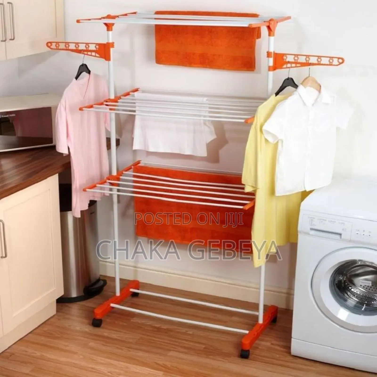 4‐Tier Heavy Duty Drying Rack – Holds 60kg – Free Delivery