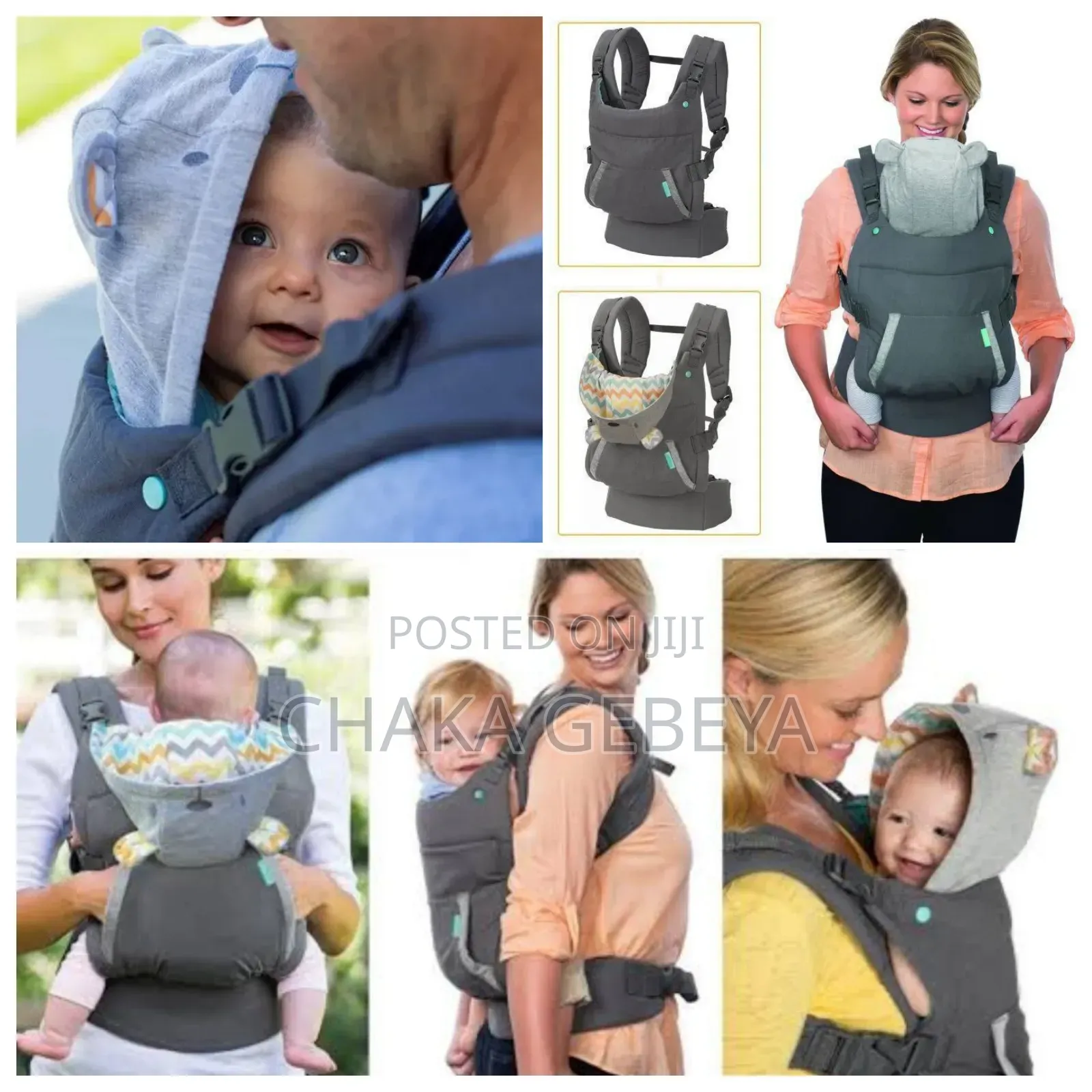 Comfortable Baby Sling With Hood Pockets – Reduces Shoulder Strain