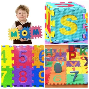36‐Piece Alphabet Number Puzzle Mat – Soft Foam, Educational
