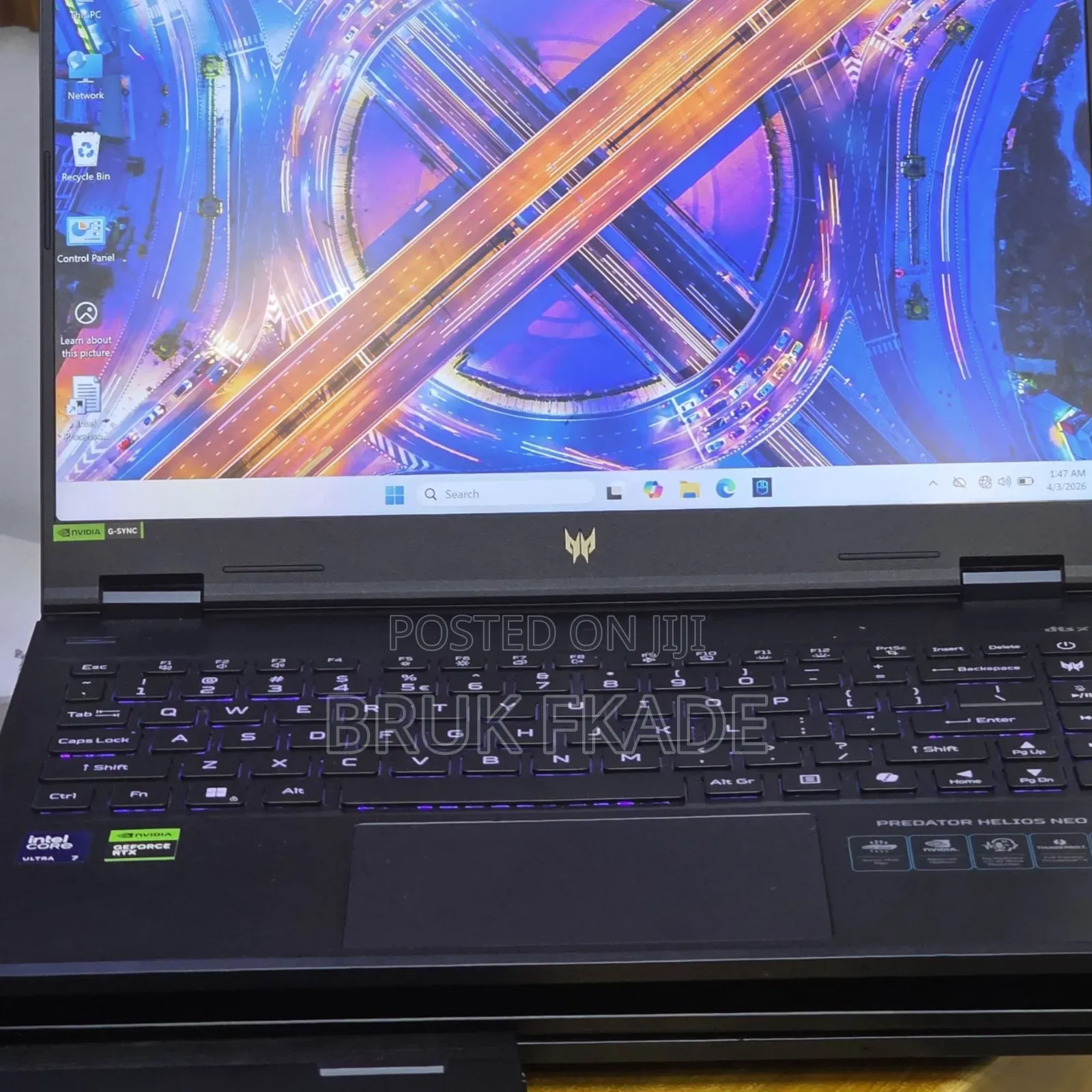 New Laptop Acer Predator Helios Neo 16 16GB Intel Core Ultra 7 SSD 1T