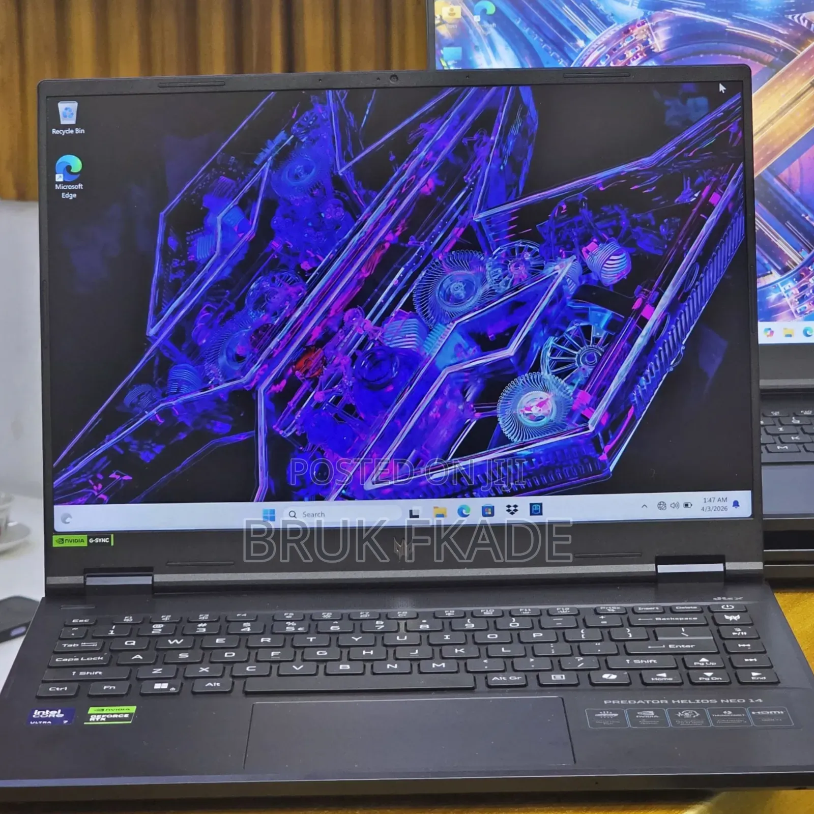 New Laptop Acer Predator Helios Neo 16 16GB Intel Core Ultra 7 SSD 1T