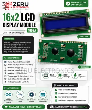16x2 Lcd Display Module 1602a