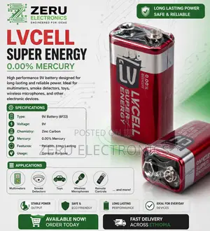 9v Battery Super Energy