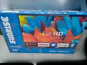 Sunrise Tv 40" Smart Android Tv Double Glass