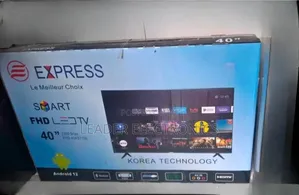 Express Tv 40" Smart Android Tv New Arrival Double Glass
