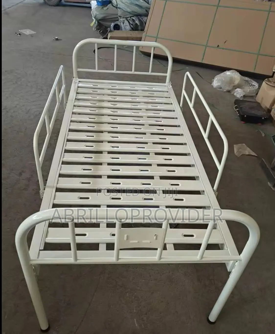 2 Function Manual Metal Foldable Adjustable Hospital Bed 2