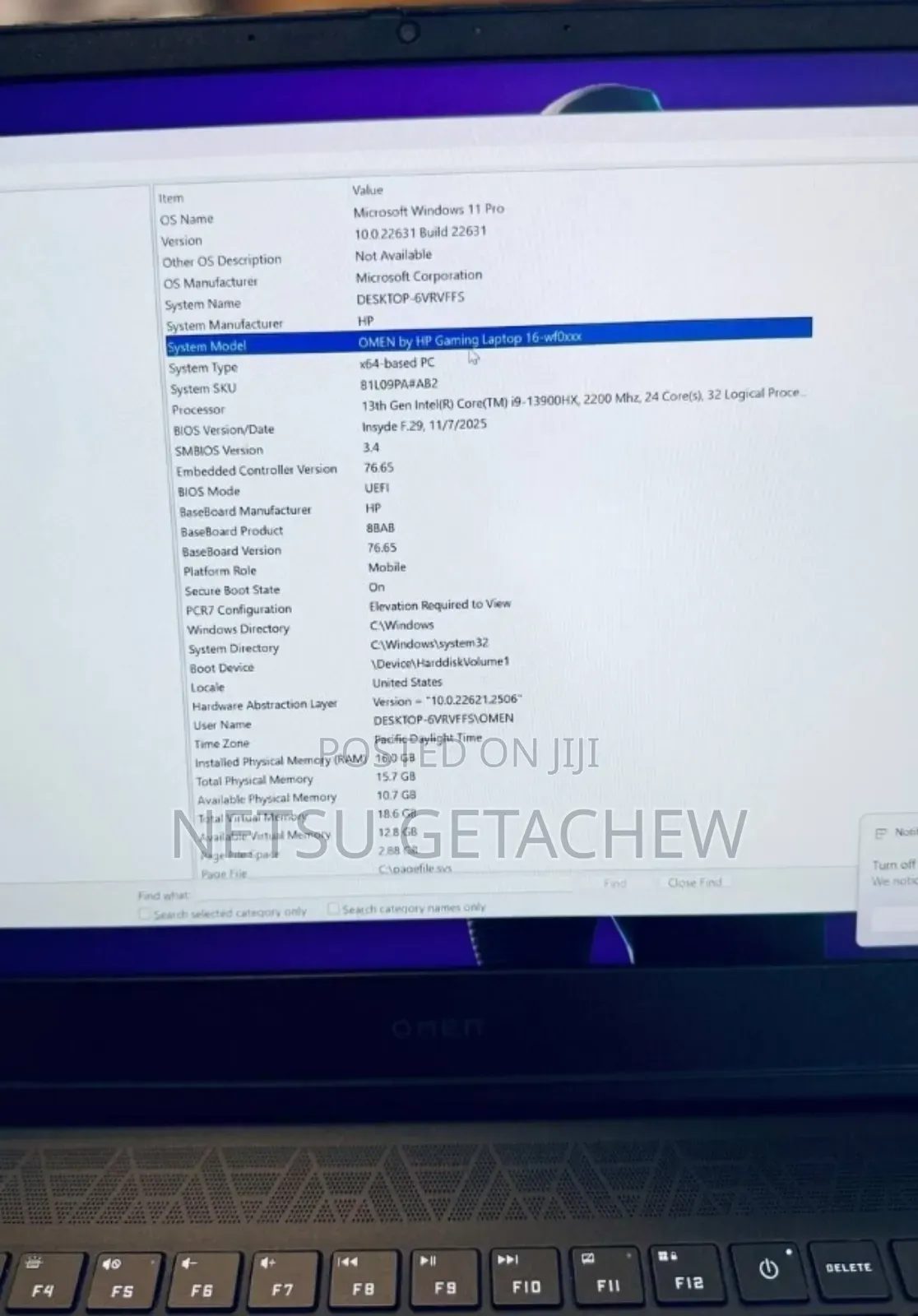 New Laptop HP Omen 16 16GB Intel Core i9 SSD 1T