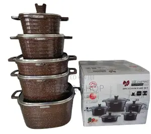 Momcoc 9pcs Granite Cookware