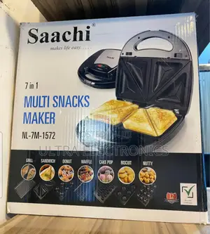 Saachi 7-in-1 Multi Snacks Maker (Model Nl-7m-1572).