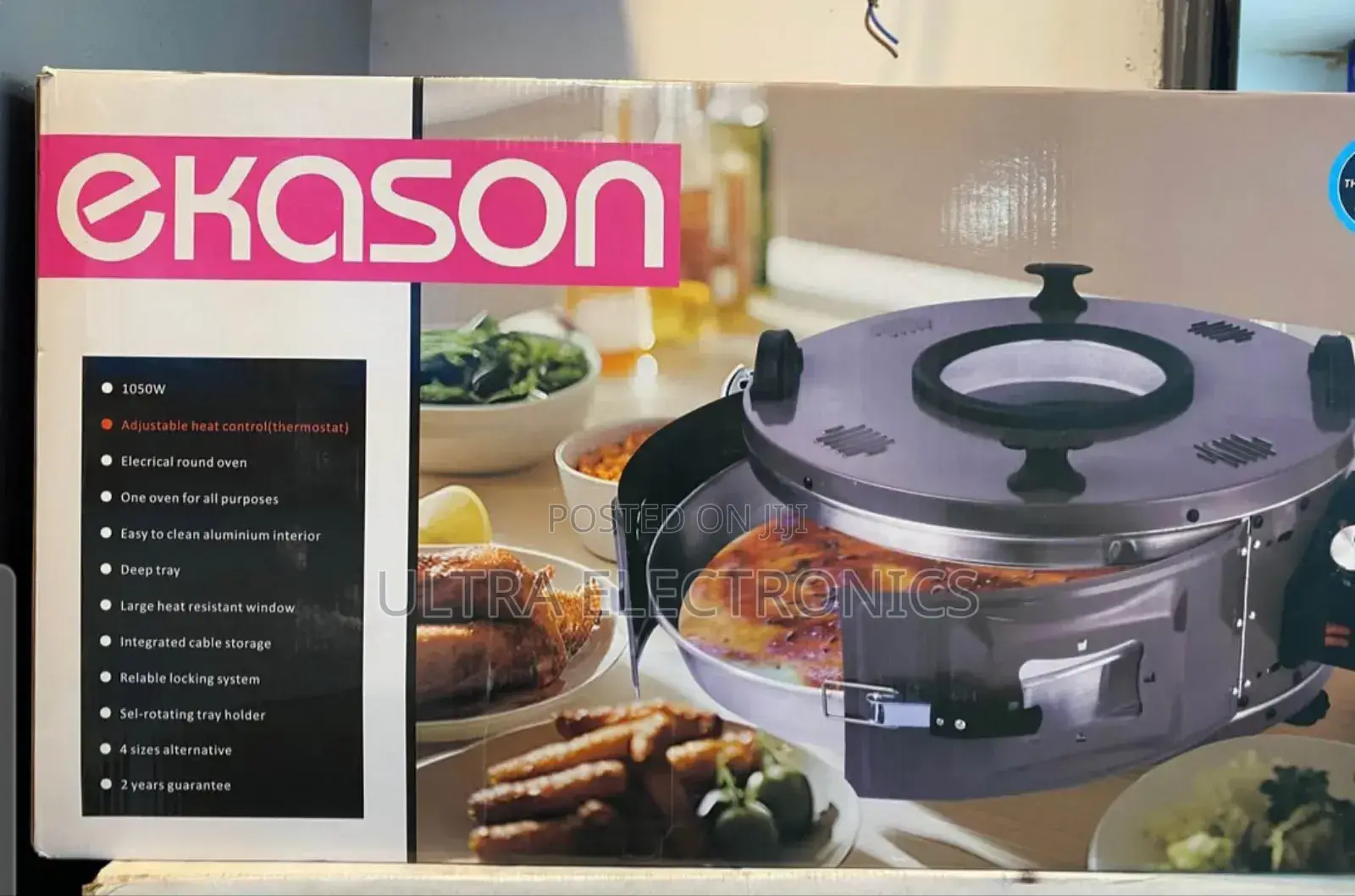 Ekasonef-30t Thermostatic Automatic Heat Control Electrical Round Oven