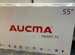Aucma 55-Inch Smart Tv. It Features Korean Technology and a Quad