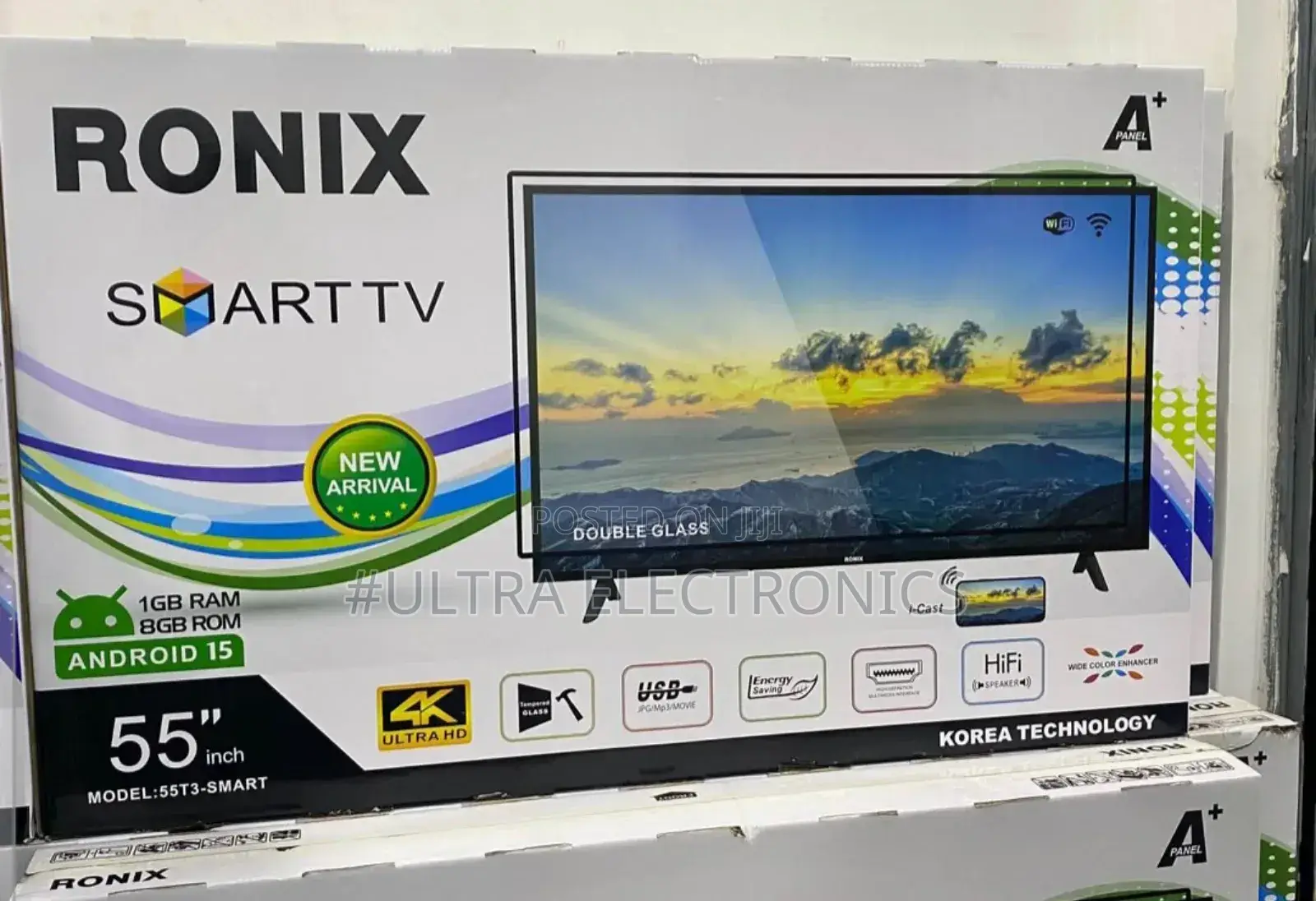 Ronix 55t3-Smart 55-Inch Television. Display: Ultra Hd Resolution