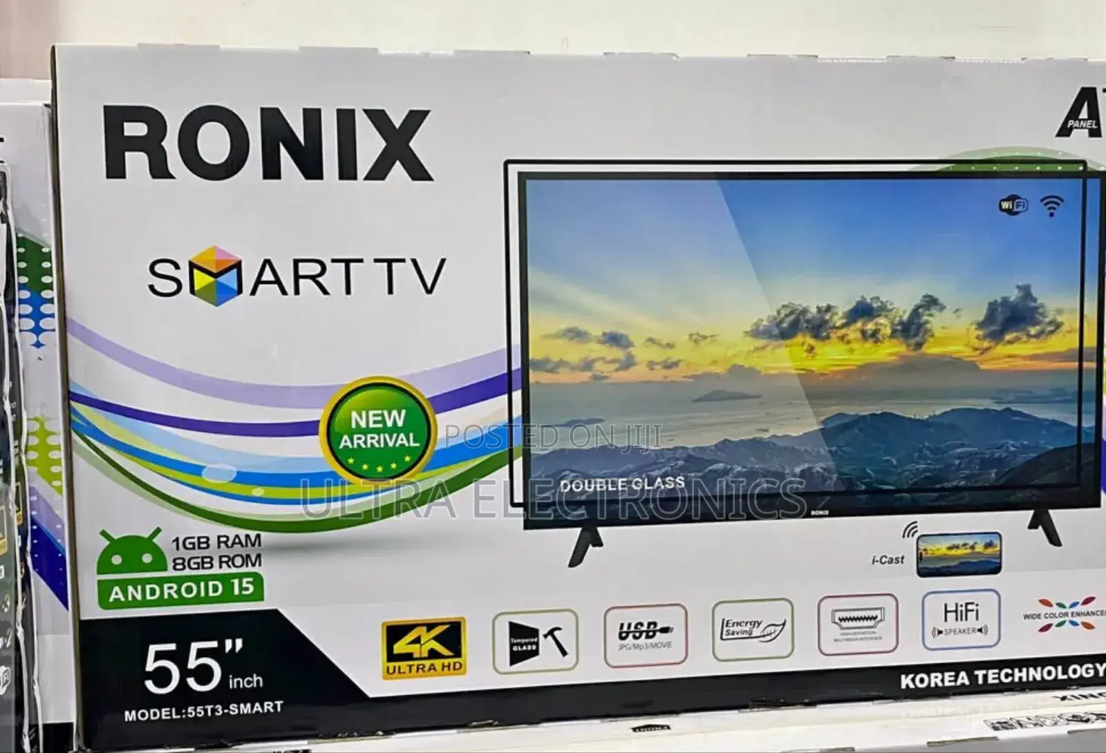 Ronix 55t3-Smart 55-Inch Television. Display: Ultra Hd Resolution