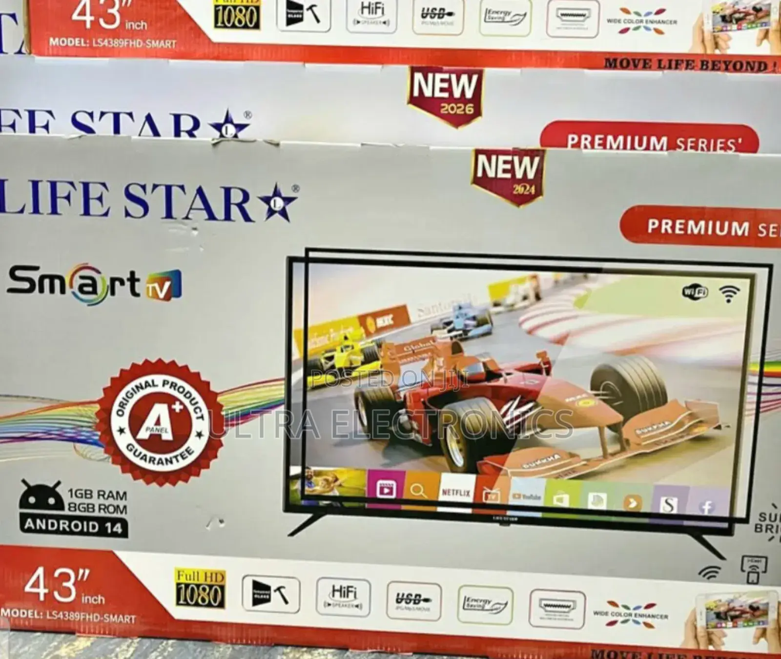 Life Star 43" Smart Led Tv, Model Ls4389fhd-Smart, Which Is Currently