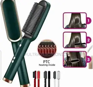 Hair Straightener Comb Brush Designed to Straighten