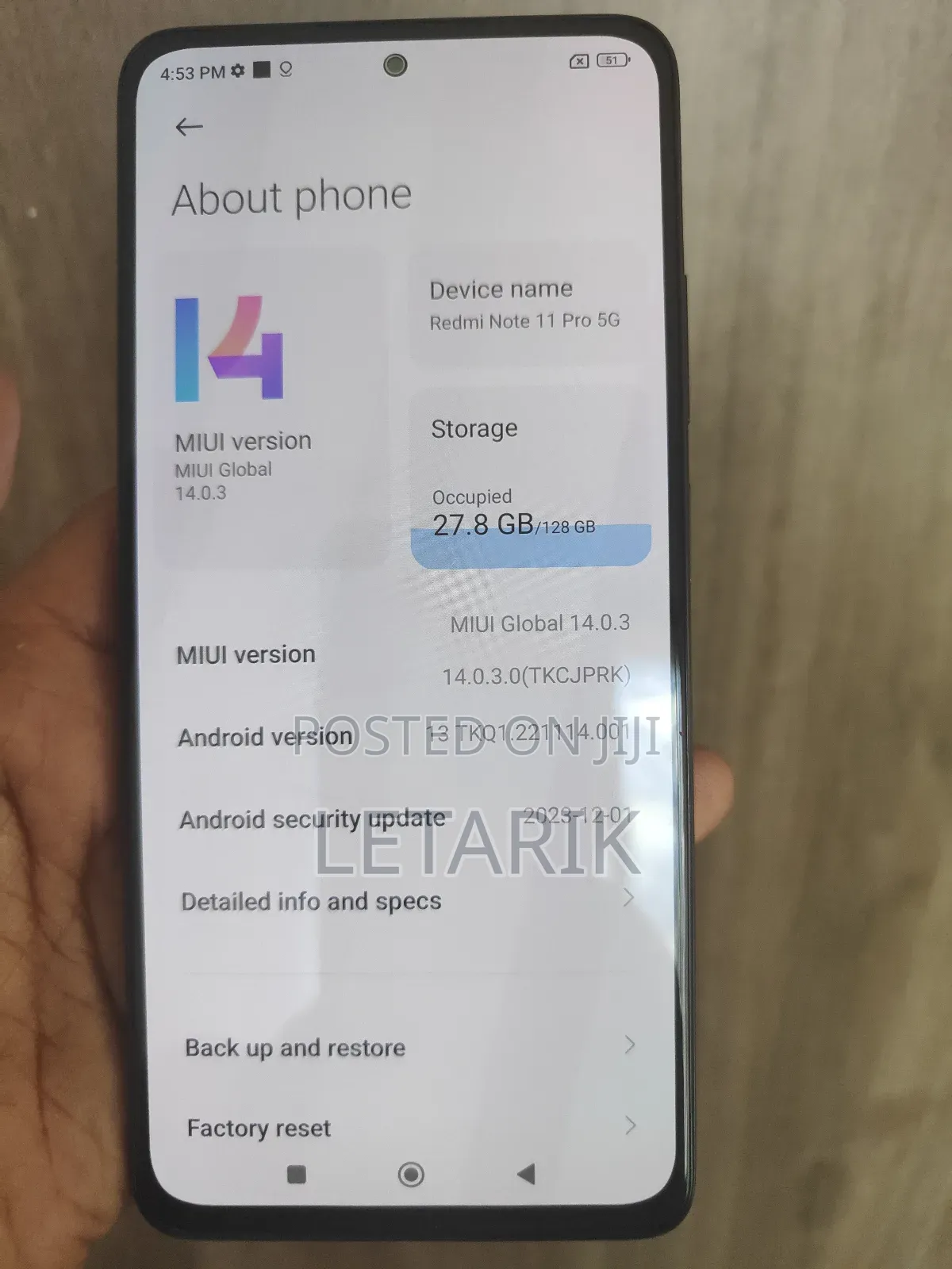 Xiaomi Redmi Note 11 Pro 5G 128 GB