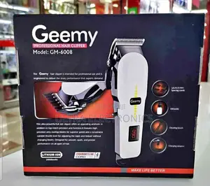 Geemy Professional Hair Clipper, Model Gm-6008. Specifications: