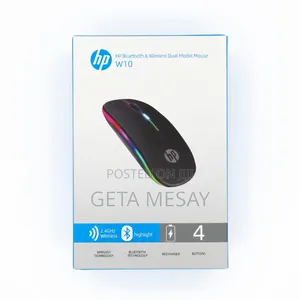 Hp Bluetooth Wireless Dual Mode Mouse W10 - 1600 Dpi, Ergonomic