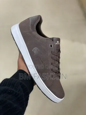Lacoste Dark Brown Court Sneakers