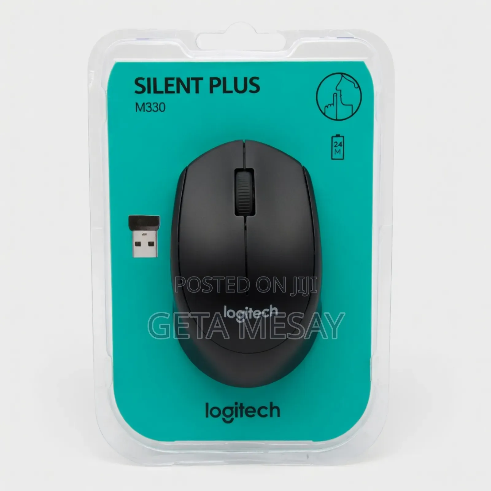 Logitech M330 Silent Plus Wireless Mouse With Alkaline Batteries