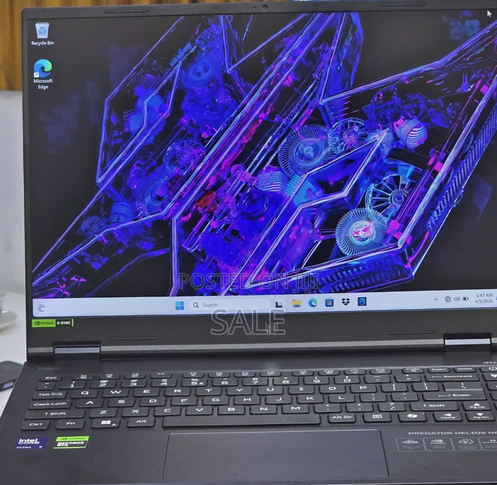 New Laptop Acer Predator Helios Neo 16 16GB Intel Core Ultra 7 SSD 1T