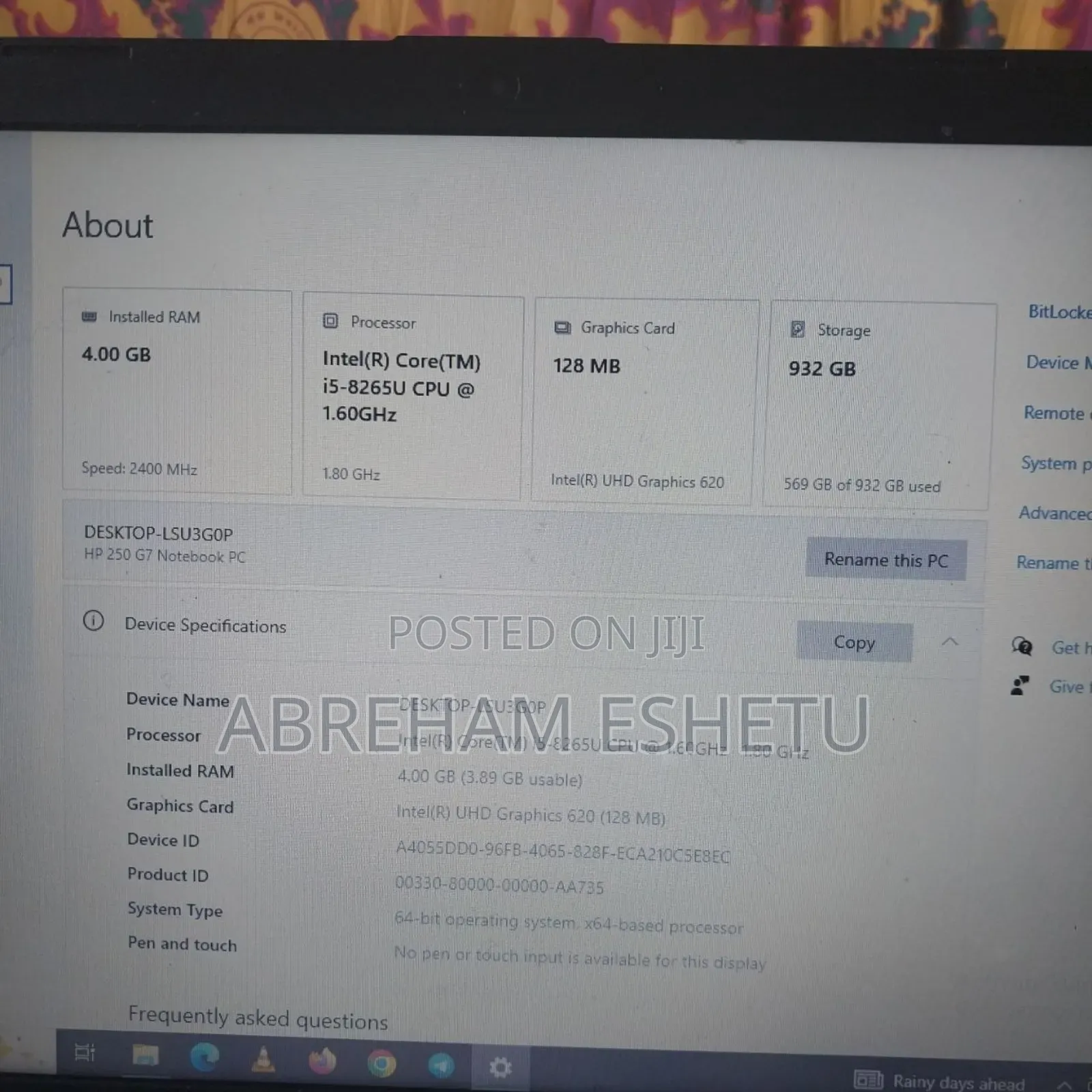 Laptop HP EliteBook 840 4GB Intel Core i5 HDD 1T