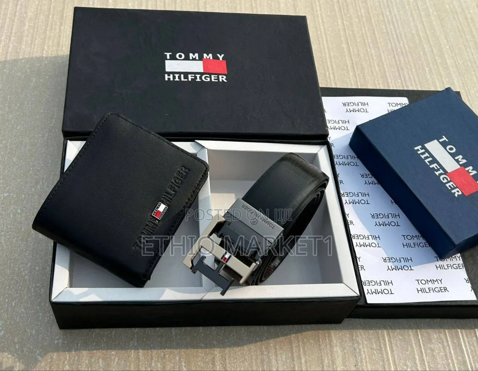 Tommy Hilfiger Men's Belt and Wallet Gift Combo