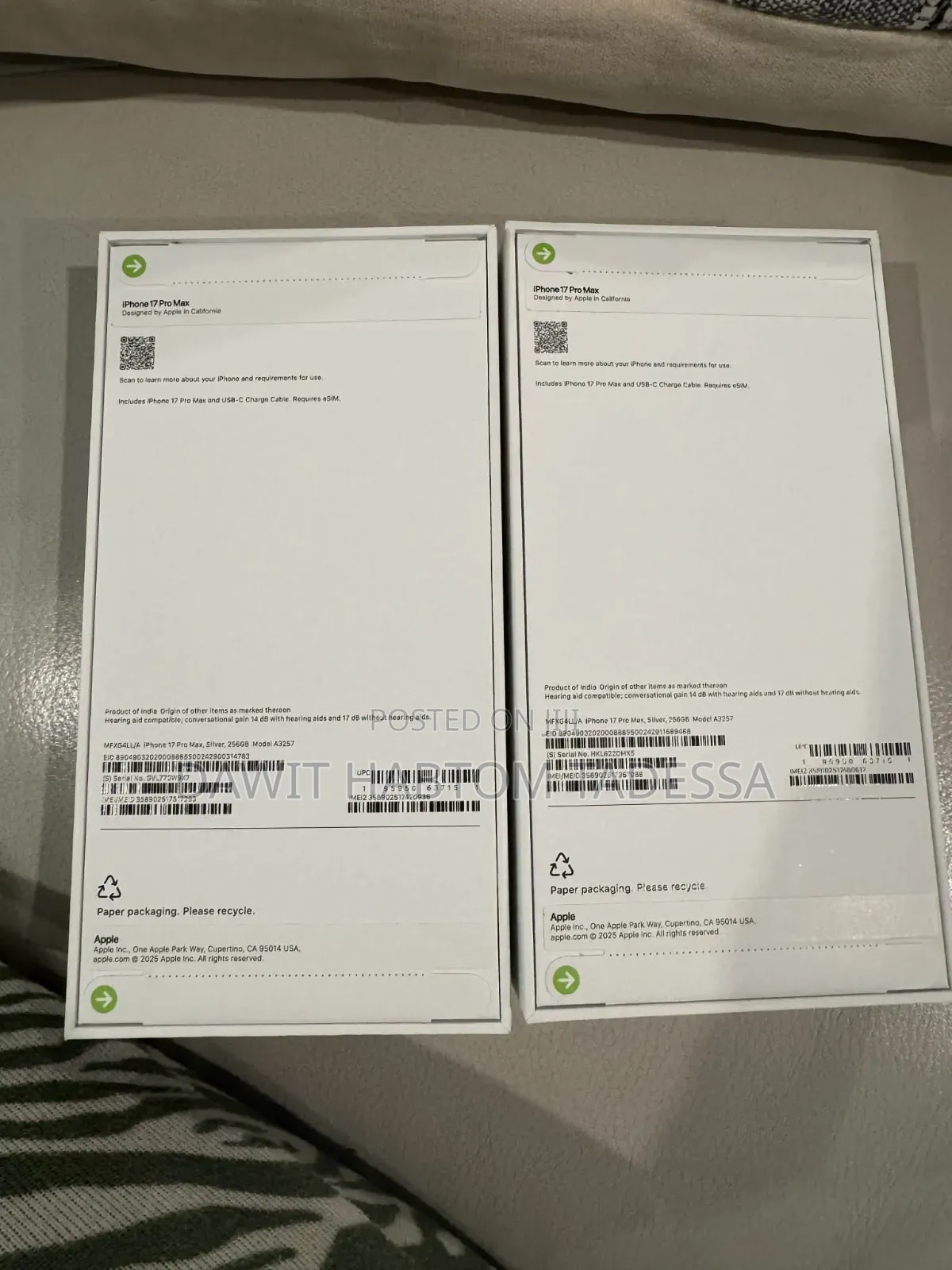 New Apple iPhone 17 Pro Max 256 GB Silver