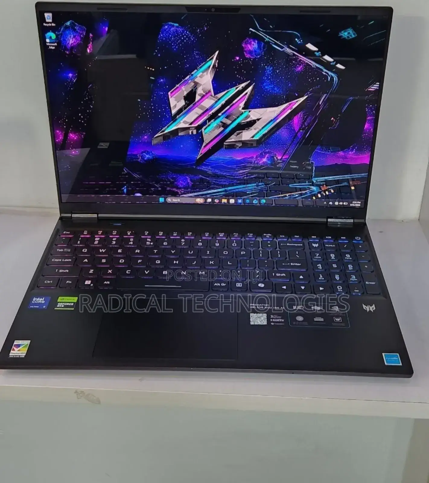 New Laptop Acer Predator Helios Neo 16 32GB Intel Core Ultra 9 SSD 1T