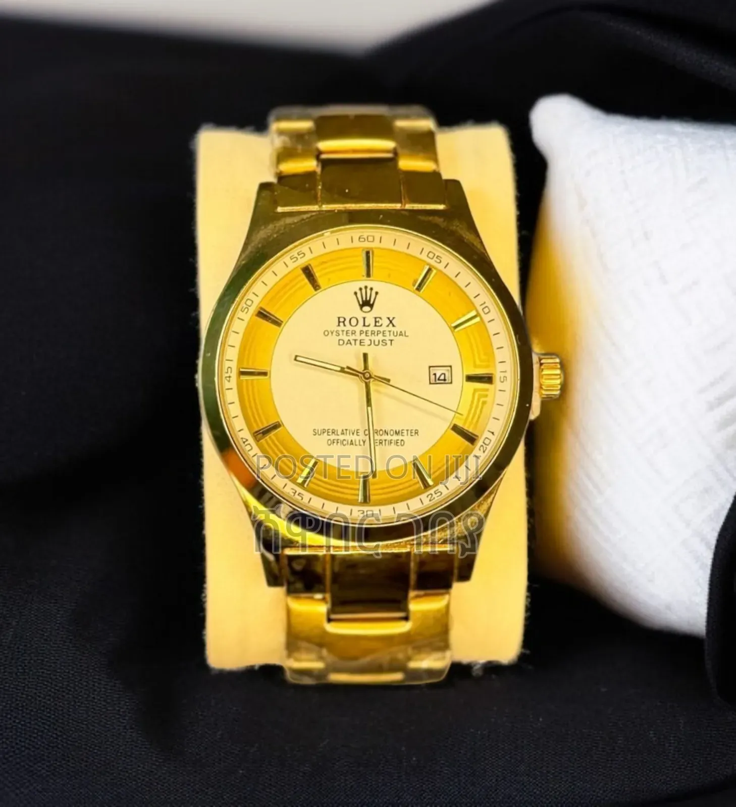 Luxury Rolex Datejust Gold Oyster Perpetual Men's Watch - Addis