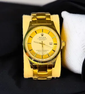 Luxury Rolex Datejust Gold Oyster Perpetual Men's Watch - Addis