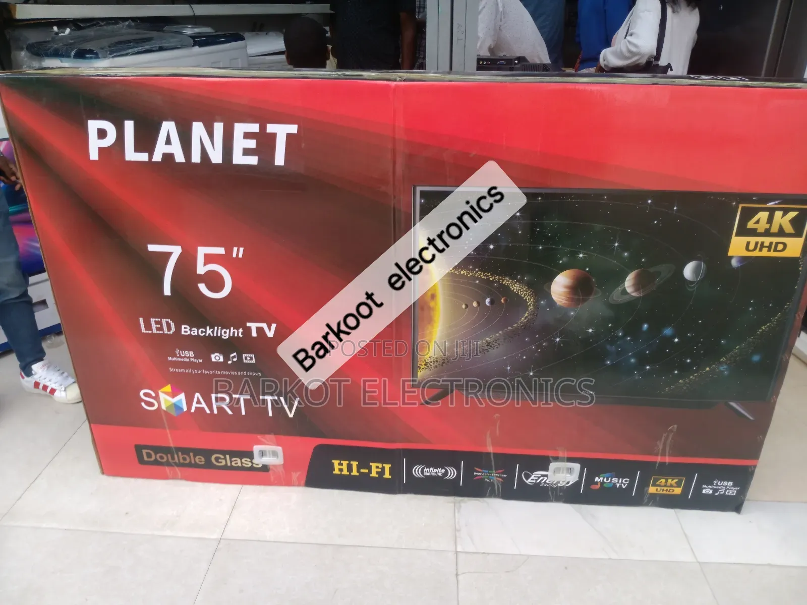 Blanet Smart Tv 75 Inch Andraid Doubel Gelass 2026 Quality Brand