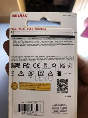 64 Gb Sandisk Usb Flash Drive