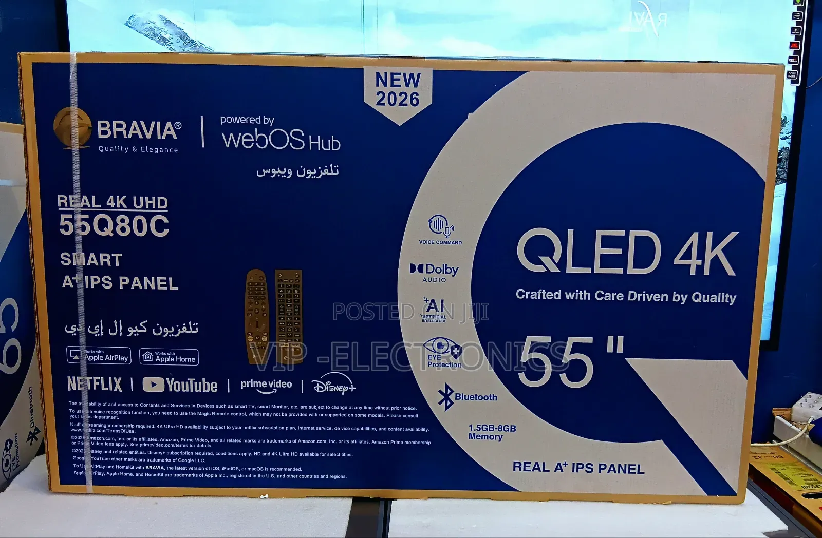 Bravia 55 Inch Tv Qled Smart Tv Webos Hub Dolby Audio 2026 New