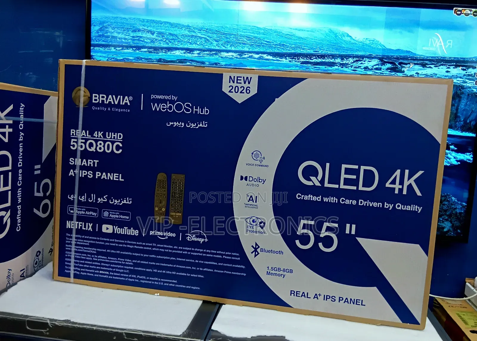 Bravia 55 Inch Tv Qled Smart Tv Webos Hub Dolby Audio 2026 New
