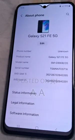 New Samsung Galaxy S21 FE 5G 128 GB Black