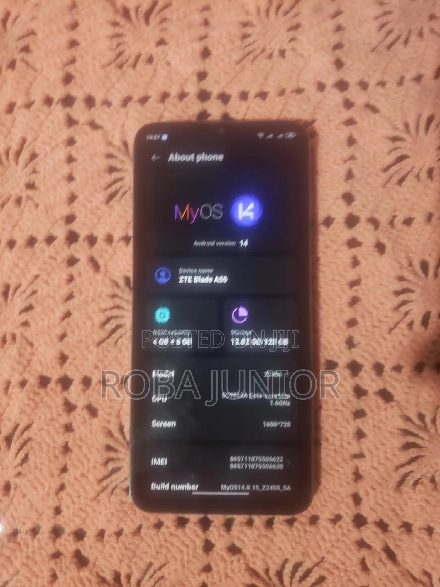 ZTE Blade A55 128 GB Blue
