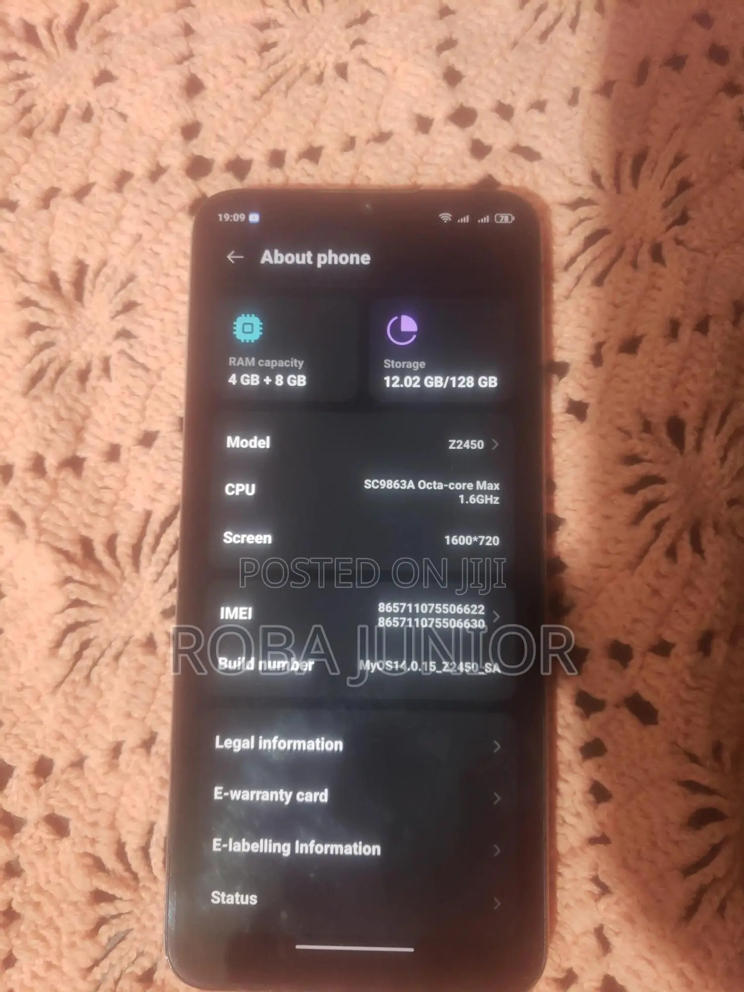 ZTE Blade A55 128 GB Blue