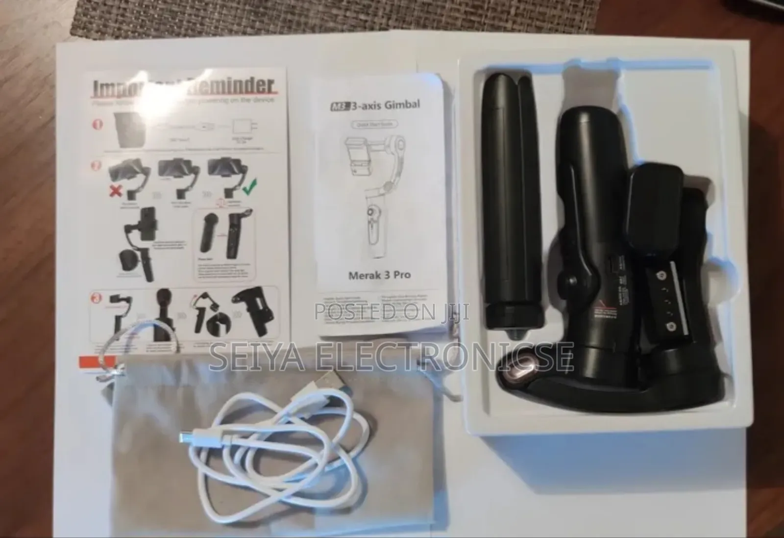 M3 Alpro 3-Axis Smartphone Gimbal Stabilizer. Ai Tracking